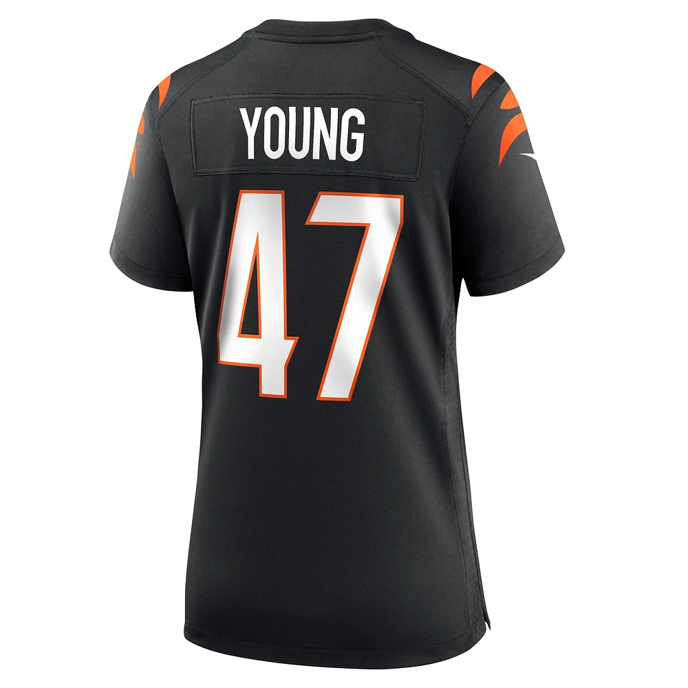 Women's Nike Craig Young  Black Cincinnati Bengals Team Game Jersey