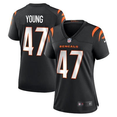 Women's Nike Craig Young  Black Cincinnati Bengals Team Game Jersey