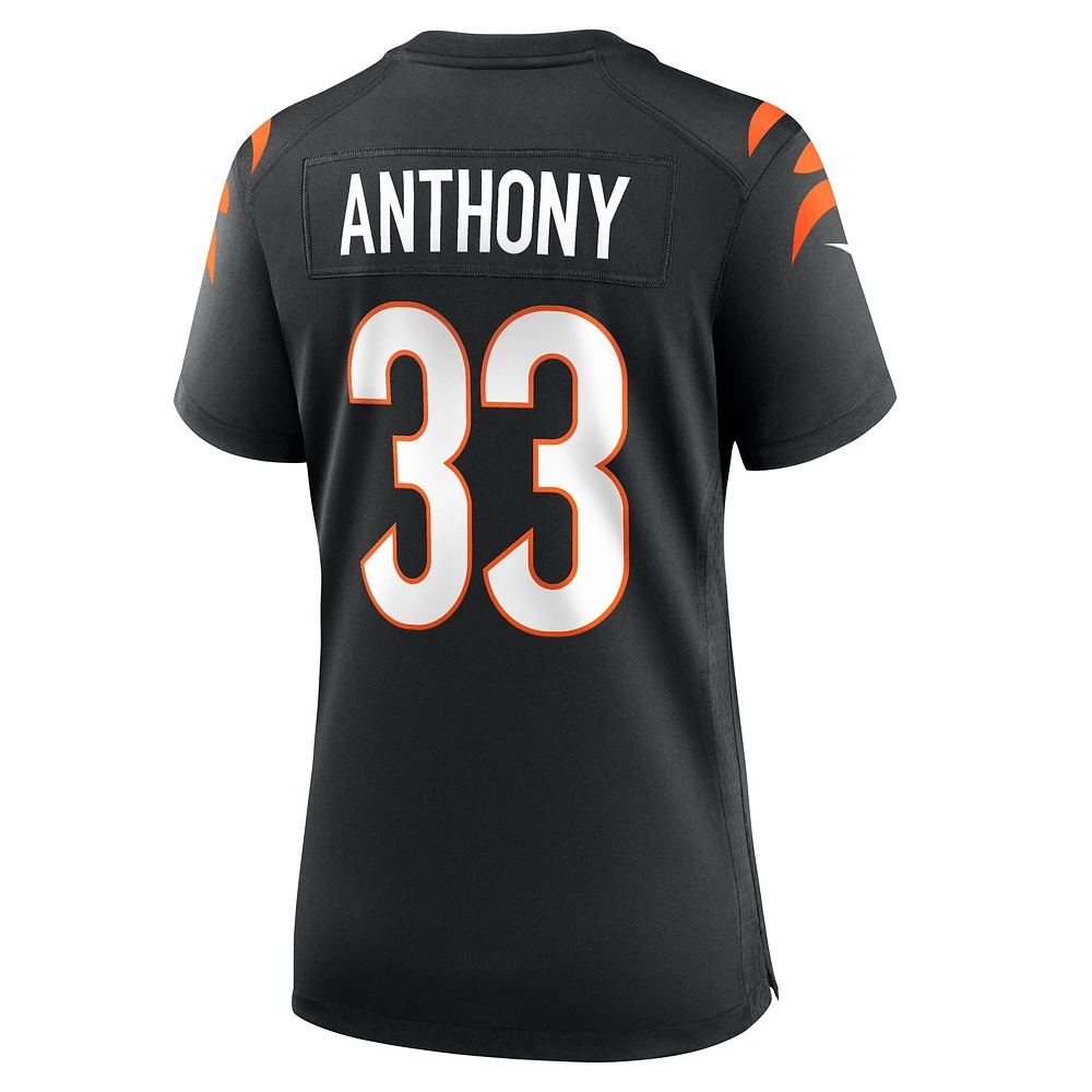 Maillot de match Nike Daijahn Anthony pour femme, noir, des Bengals Cincinnati