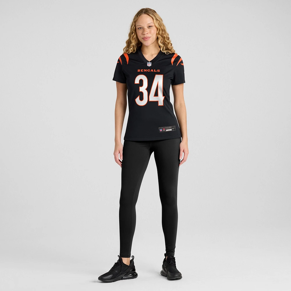 Maillot de match l'équipe Nike Demetric Felton Jr. noir pour femme des Bengals Cincinnati