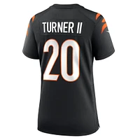 Maillot de match l'équipe Nike DJ Turner pour femme, noir, Cincinnati Bengals