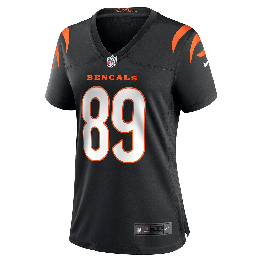 Maillot de match Nike Drew Sample noir pour femme des Bengals Cincinnati