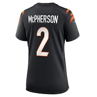 Maillot de match Nike Evan McPherson noir des Bengals Cincinnati pour femme