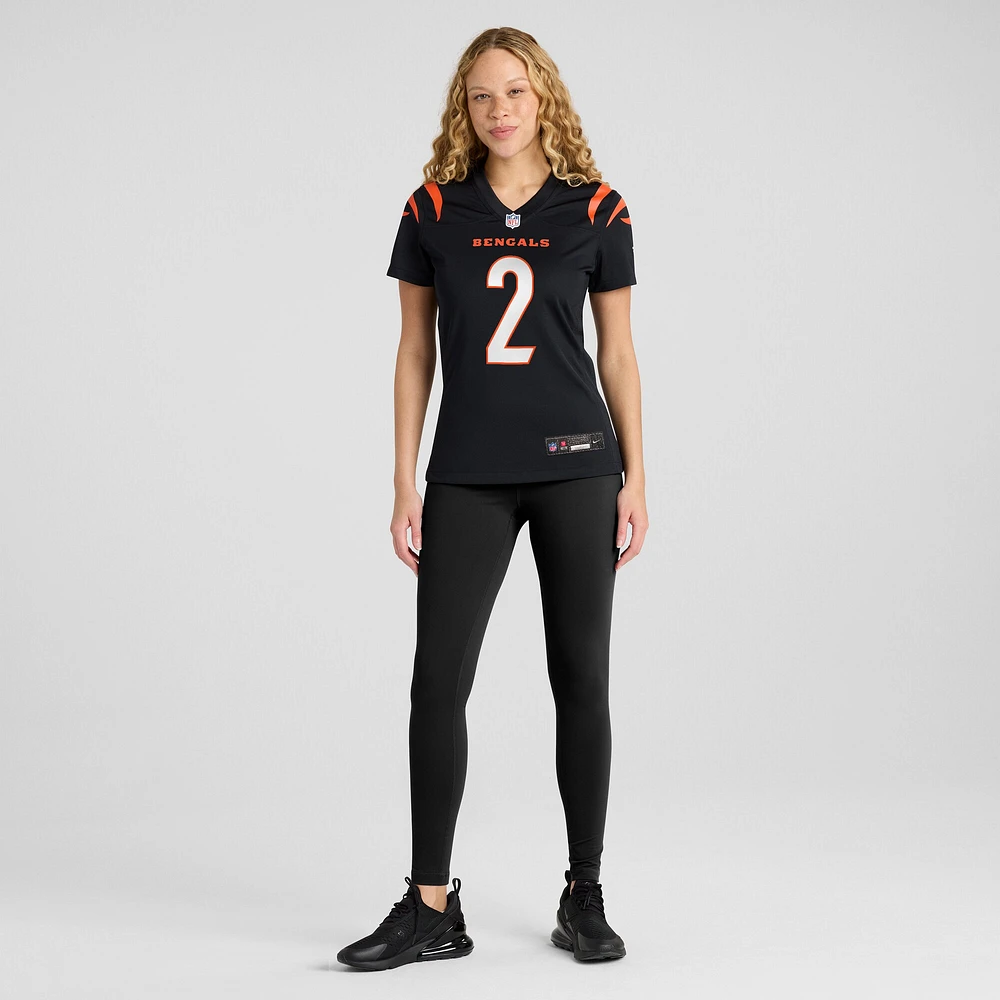 Maillot de match Nike Evan McPherson noir des Bengals Cincinnati pour femme