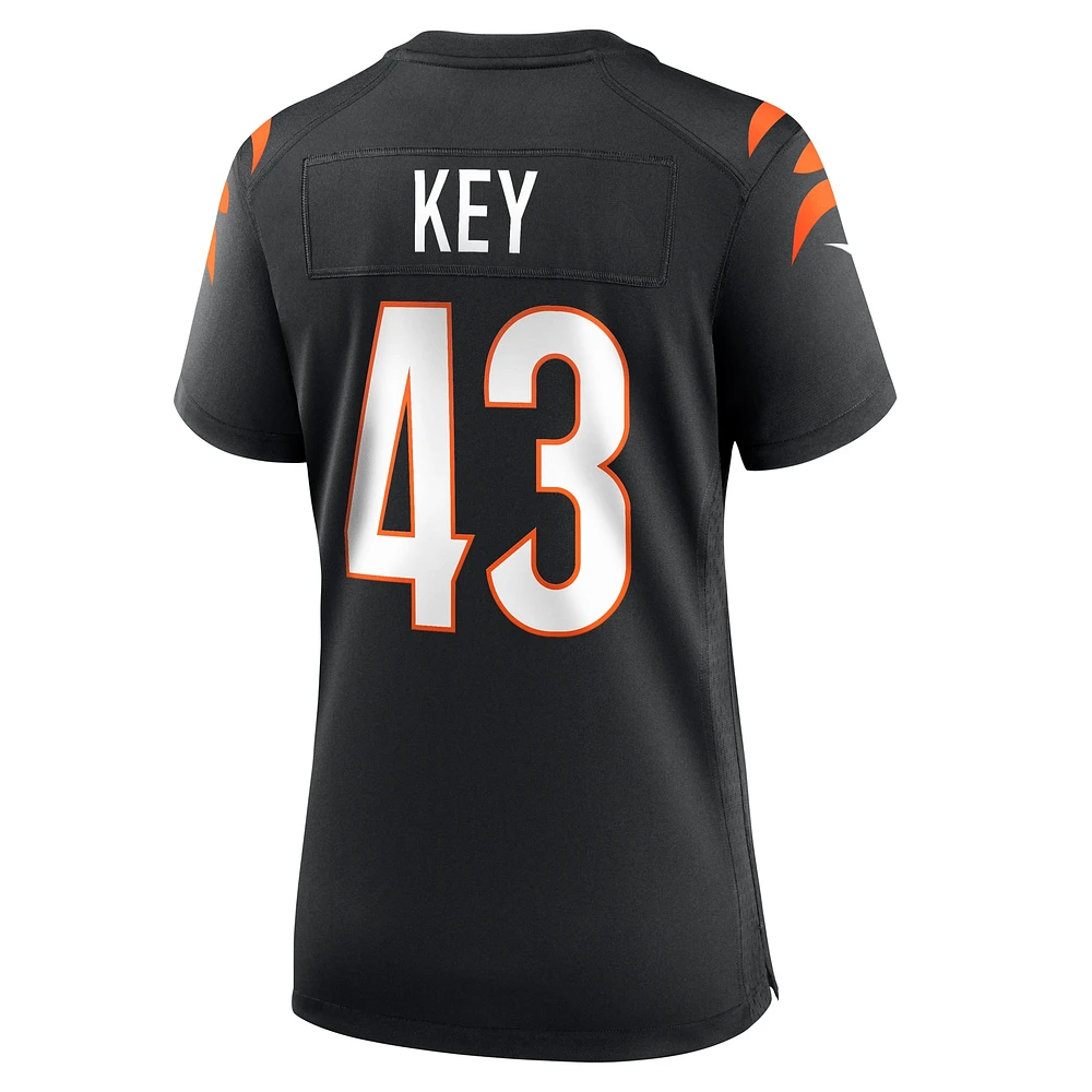 Women's Nike Jaylen Key  Black Cincinnati Bengals Team Game Jersey