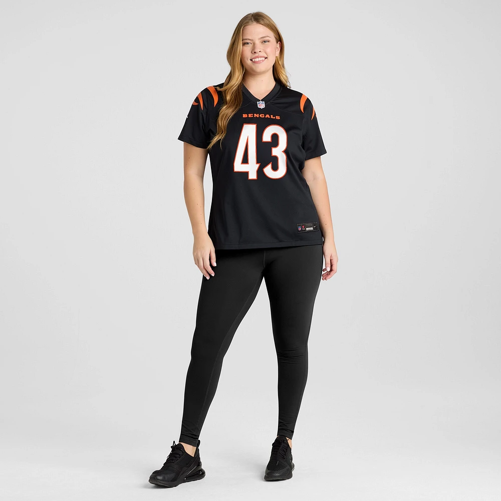 Women's Nike Jaylen Key  Black Cincinnati Bengals Team Game Jersey