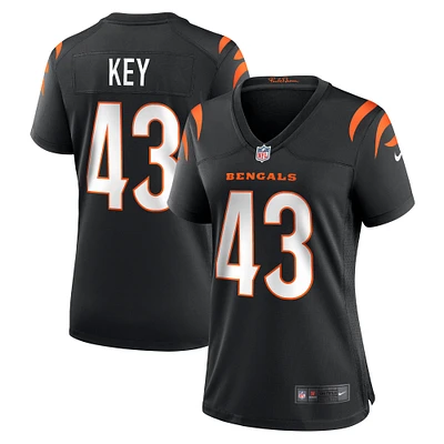 Women's Nike Jaylen Key  Black Cincinnati Bengals Team Game Jersey