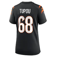 Maillot de joueur match Nike Josh Tupou des Bengals Cincinnati noir pour femme