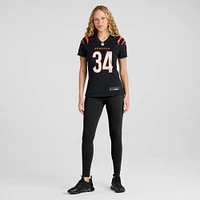 Maillot de match Nike Khalil Herbert noir pour femme des Bengals Cincinnati