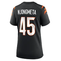 Maillot de match Nike Maema Njongmeta noir pour femme des Bengals Cincinnati