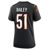 Maillot de match Nike Markus Bailey noir pour femme des Bengals Cincinnati