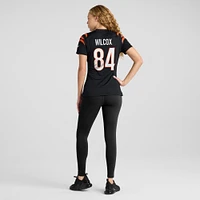 Maillot de match joueur des Bengals Cincinnati Nike Mitchell Wilcox noir pour femme