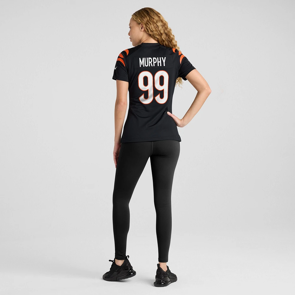 Maillot de match d'équipe des Bengals Cincinnati Nike Myles Murphy pour femme, noir