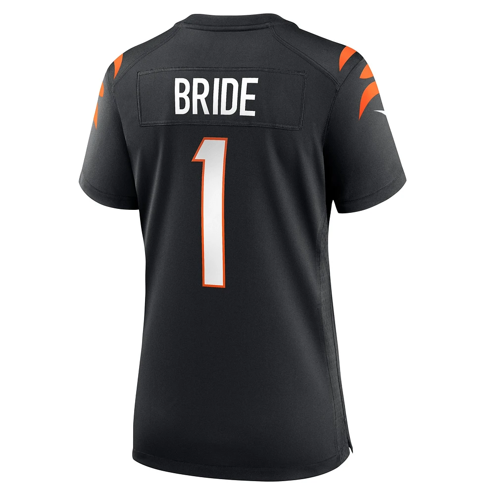 Women's Nike Number 1 Bride Black Cincinnati Bengals Game Jersey