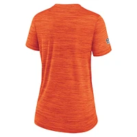 T-shirt Nike Orange Cincinnati Bengals Velocity Performance pour femme