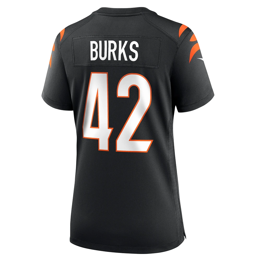 Women's Nike Oren Burks  Black Cincinnati Bengals Team Game Jersey