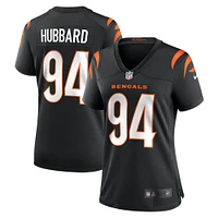 Maillot de match joueur Nike Sam Hubbard noir des Bengals Cincinnati pour femme