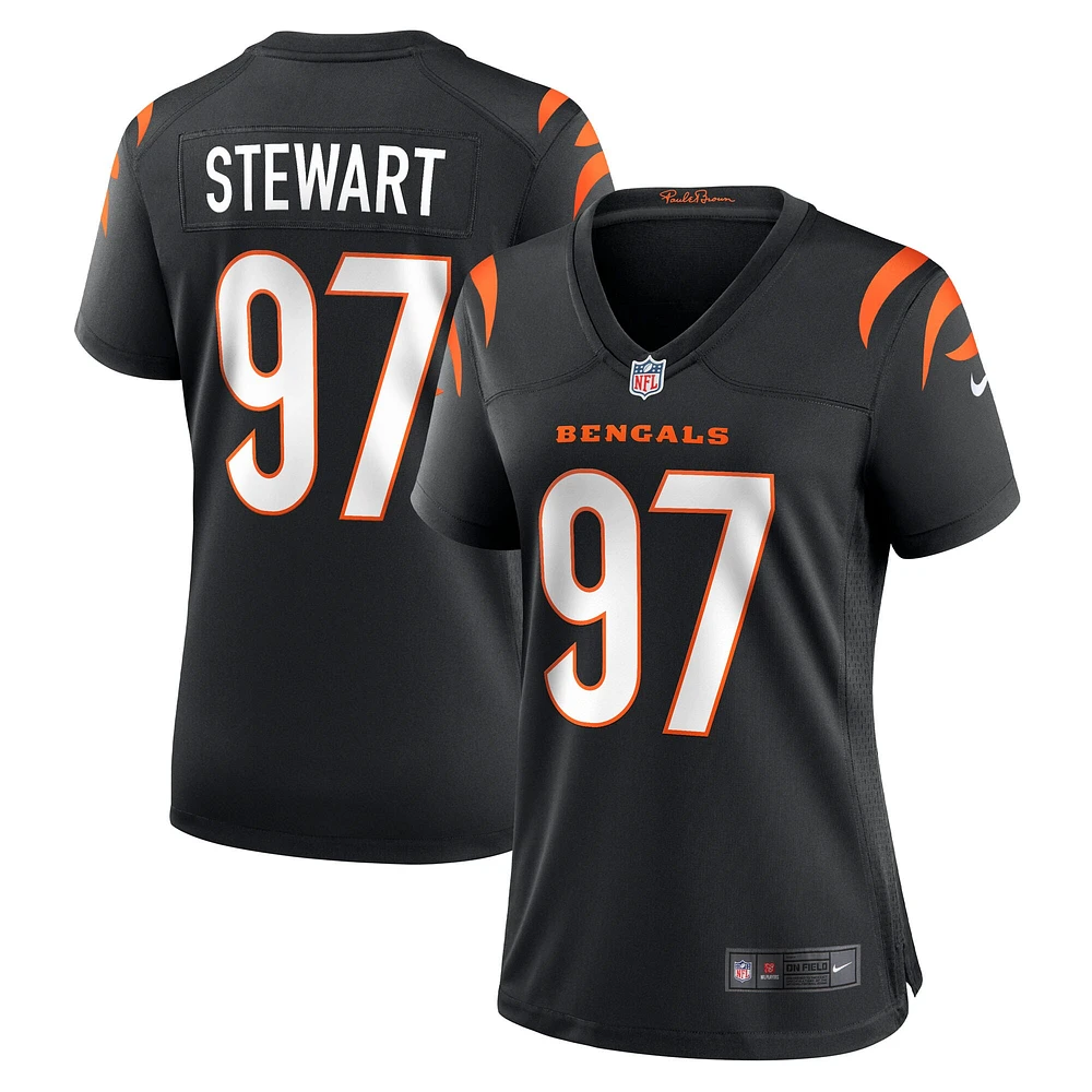 Women's Nike Shemar Stewart  Black Cincinnati Bengals Team Game Jersey
