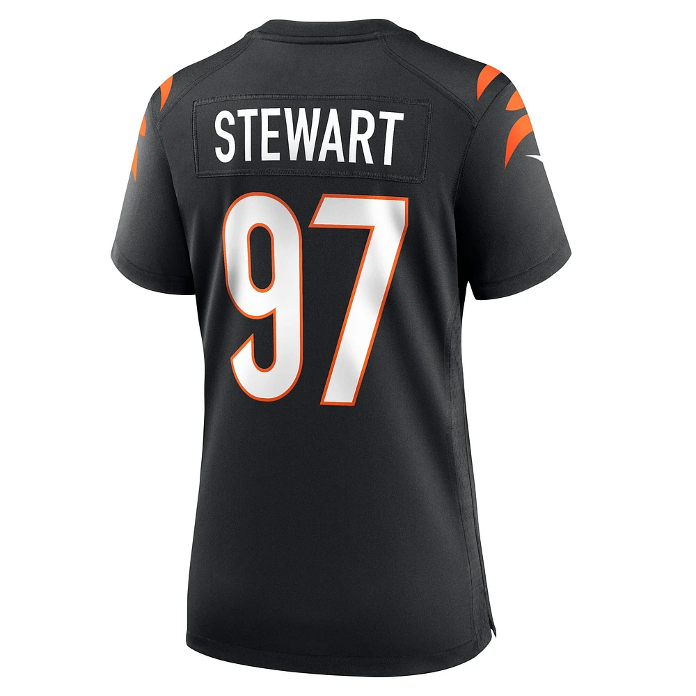 Women's Nike Shemar Stewart  Black Cincinnati Bengals Team Game Jersey