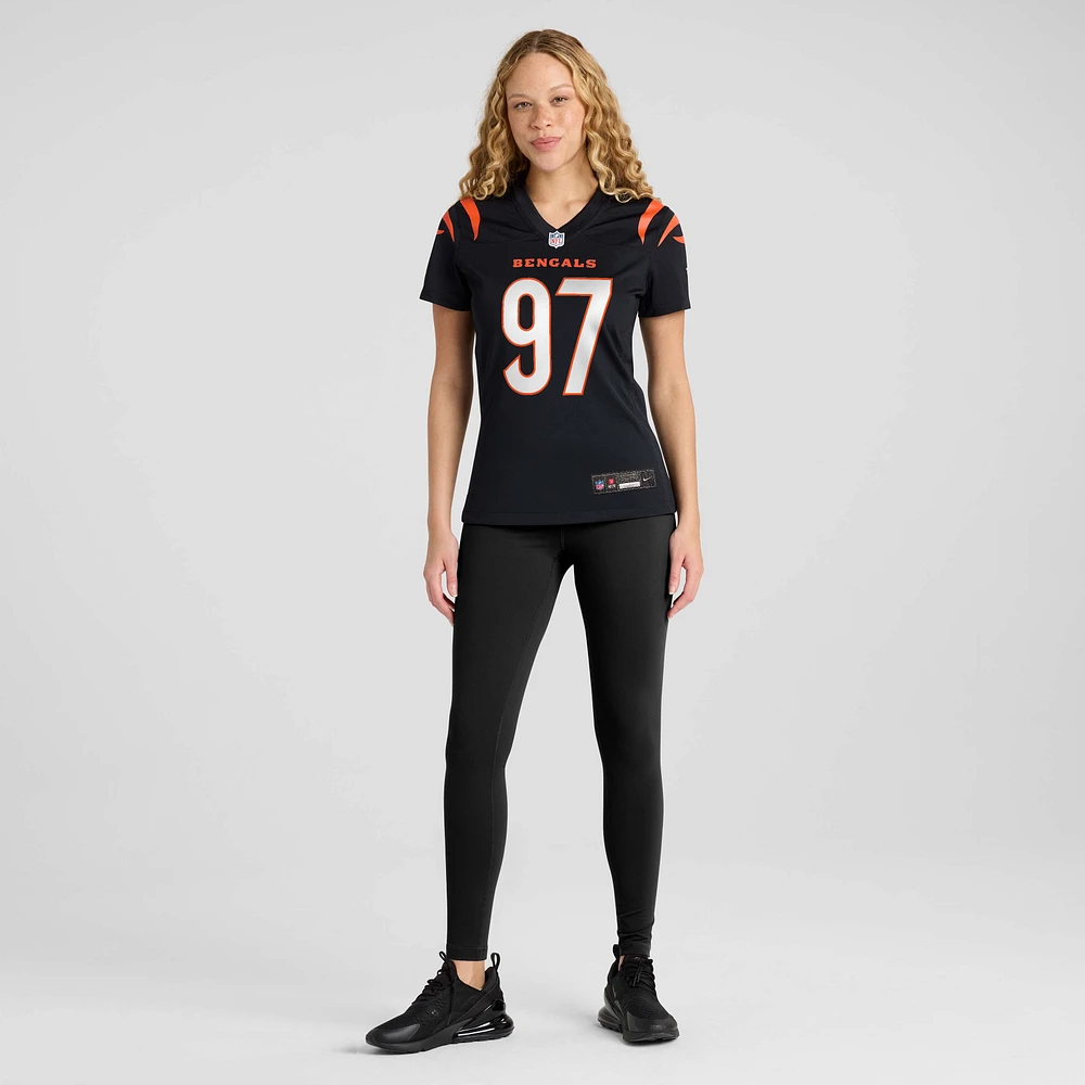 Women's Nike Shemar Stewart  Black Cincinnati Bengals Team Game Jersey