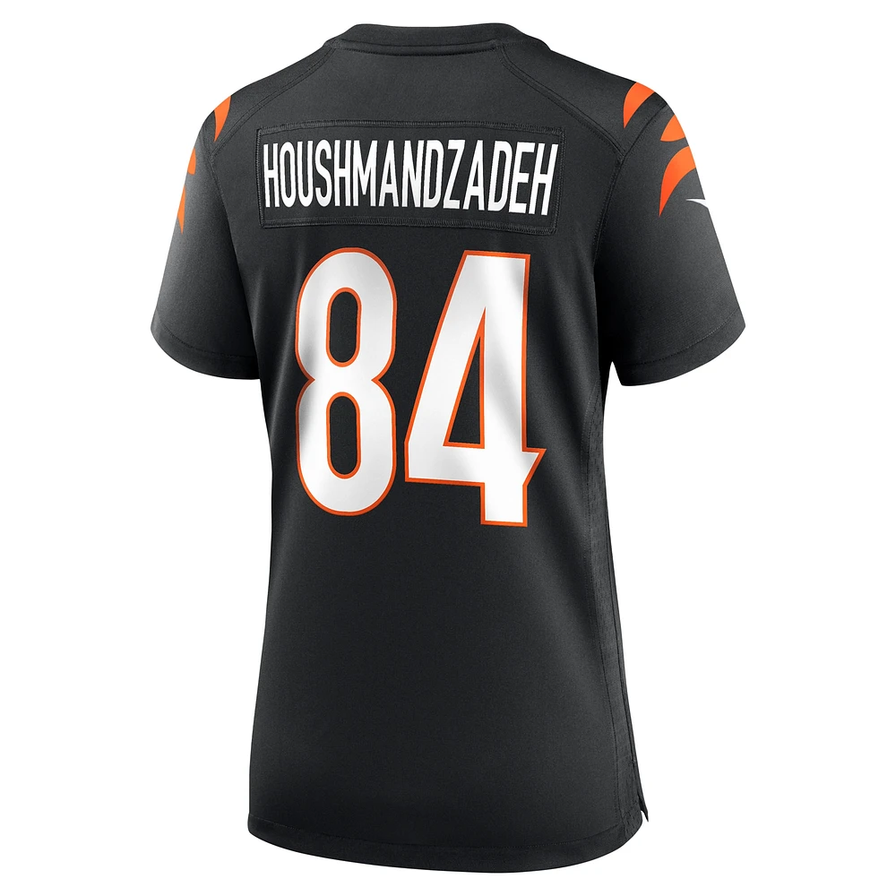 Maillot de match Nike T. J. Houshmandzadeh pour femme, joueur retraité l'équipe des Bengals Cincinnati, noir