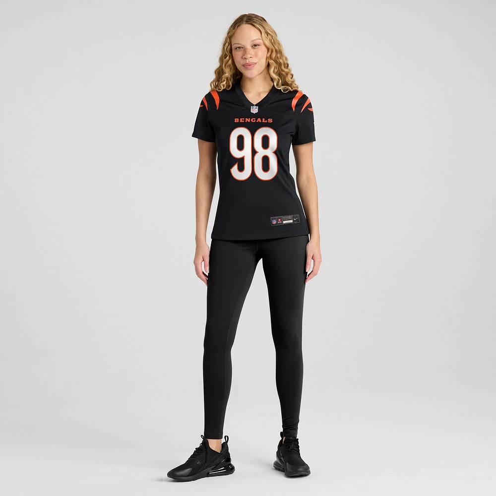 Maillot Nike Tedarrell Slaton Jr. pour femme, noir, des Bengals de Cincinnati