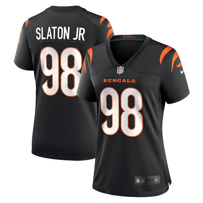 Maillot Nike Tedarrell Slaton Jr. pour femme, noir, des Bengals de Cincinnati