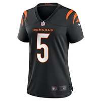 Maillot de joueur des Bengals Cincinnati Nike Tee Higgins pour femme Noir