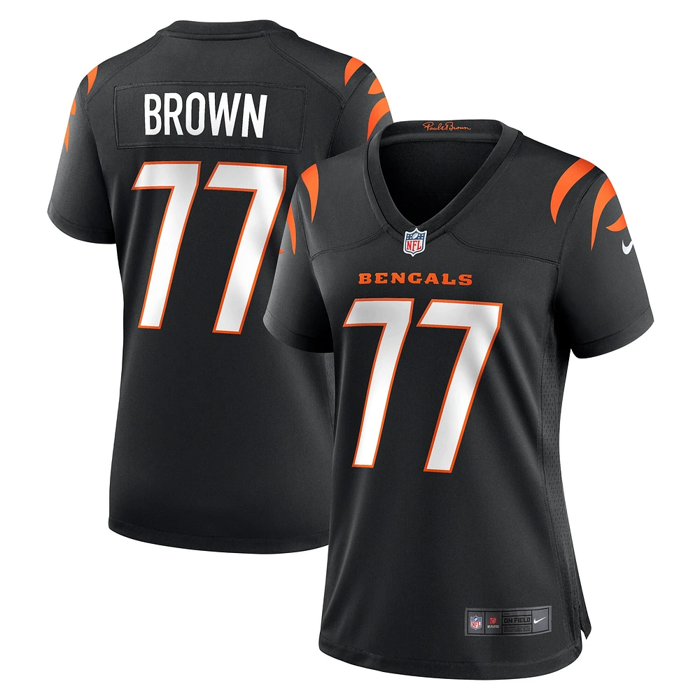 Maillot de match Nike Trent pour femme, marron et noir, des Bengals Cincinnati