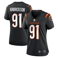 Maillot de match Nike Trey Hendrickson noir pour femme des Bengals Cincinnati