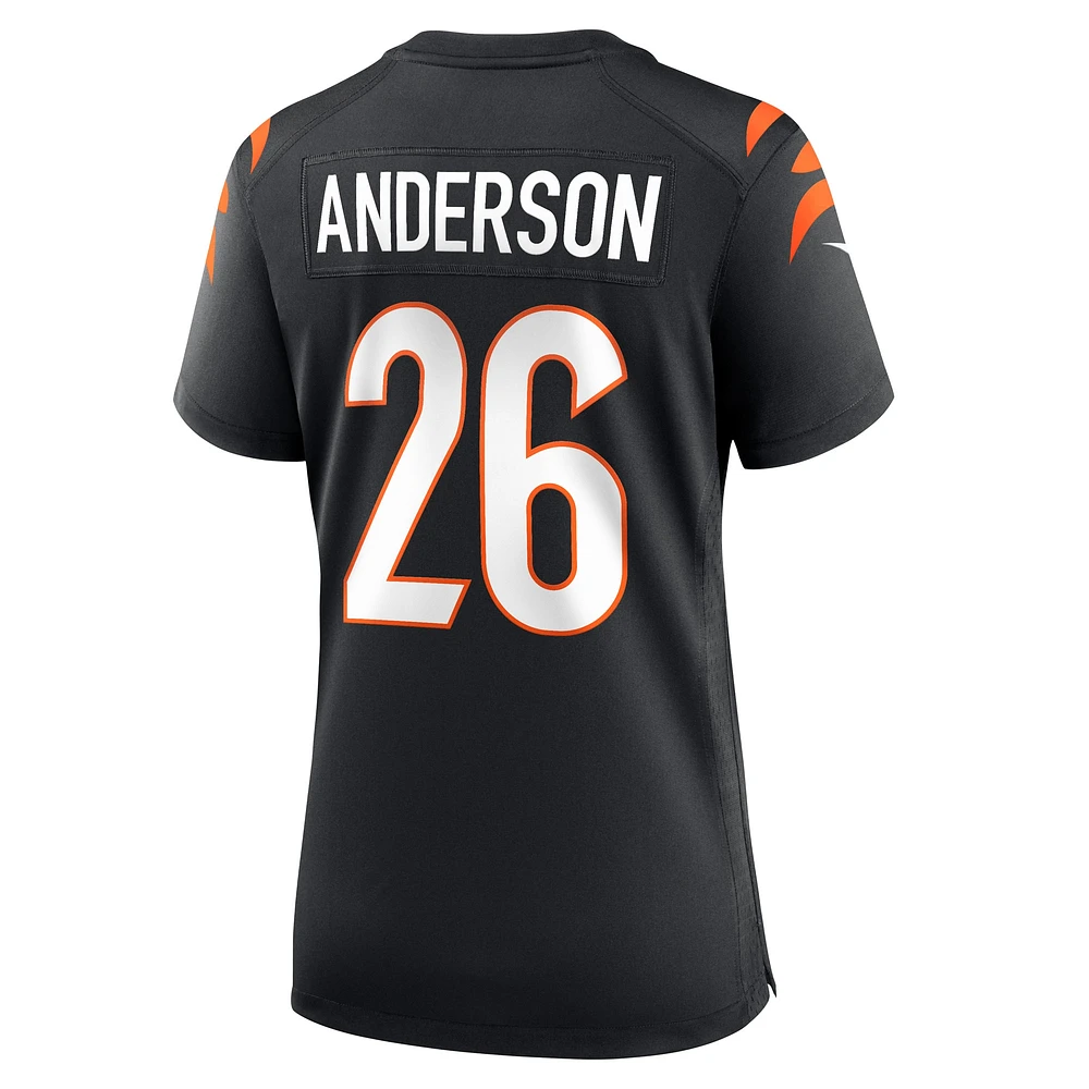 Maillot Nike Tycen Anderson pour femme, joueur de match des Bengals Cincinnati, noir