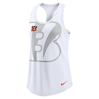 Women's Nike White Cincinnati Bengals Tri-Blend Racerback Scoop Neck Tank Top