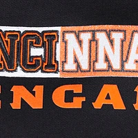 Women's Pro Standard Black Cincinnati Bengals Split Logo Full-Zip Hoodie