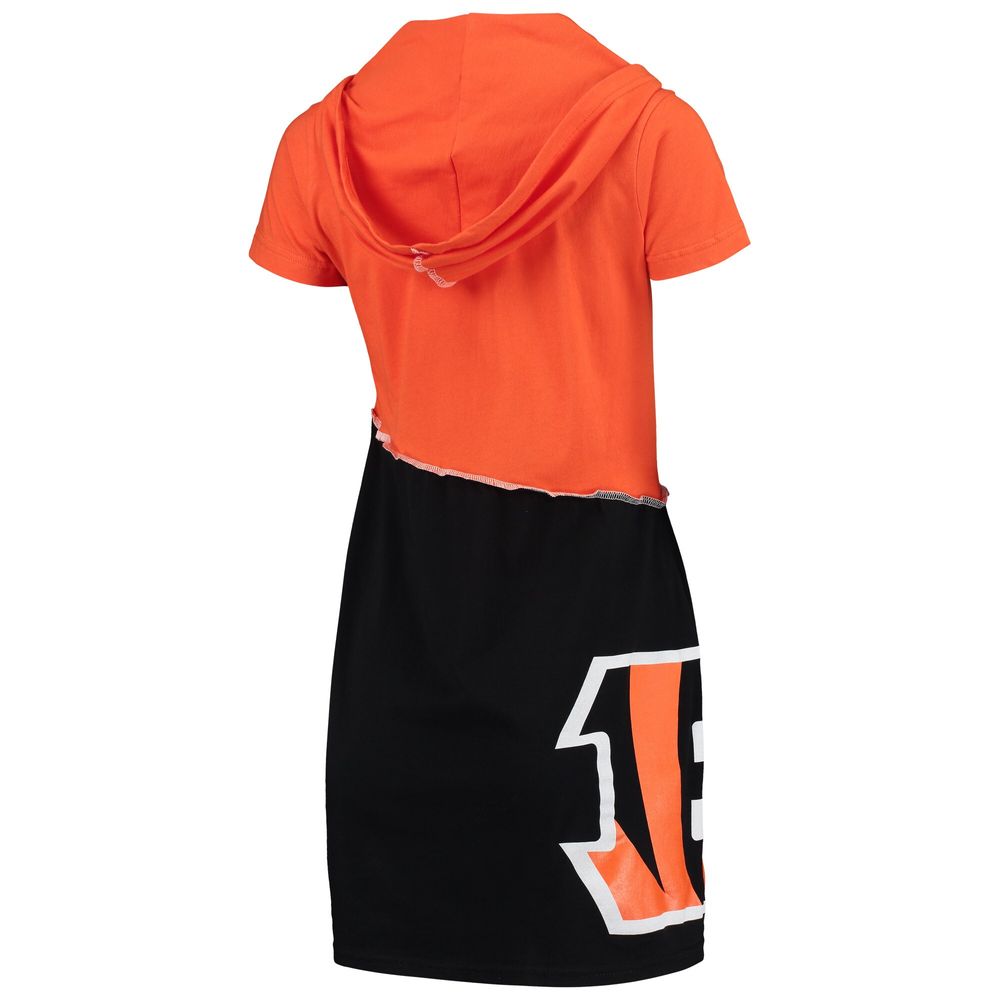 Women's Refried Apparel Orange/Black Cincinnati Bengals Sustainable Hooded  Mini Dress