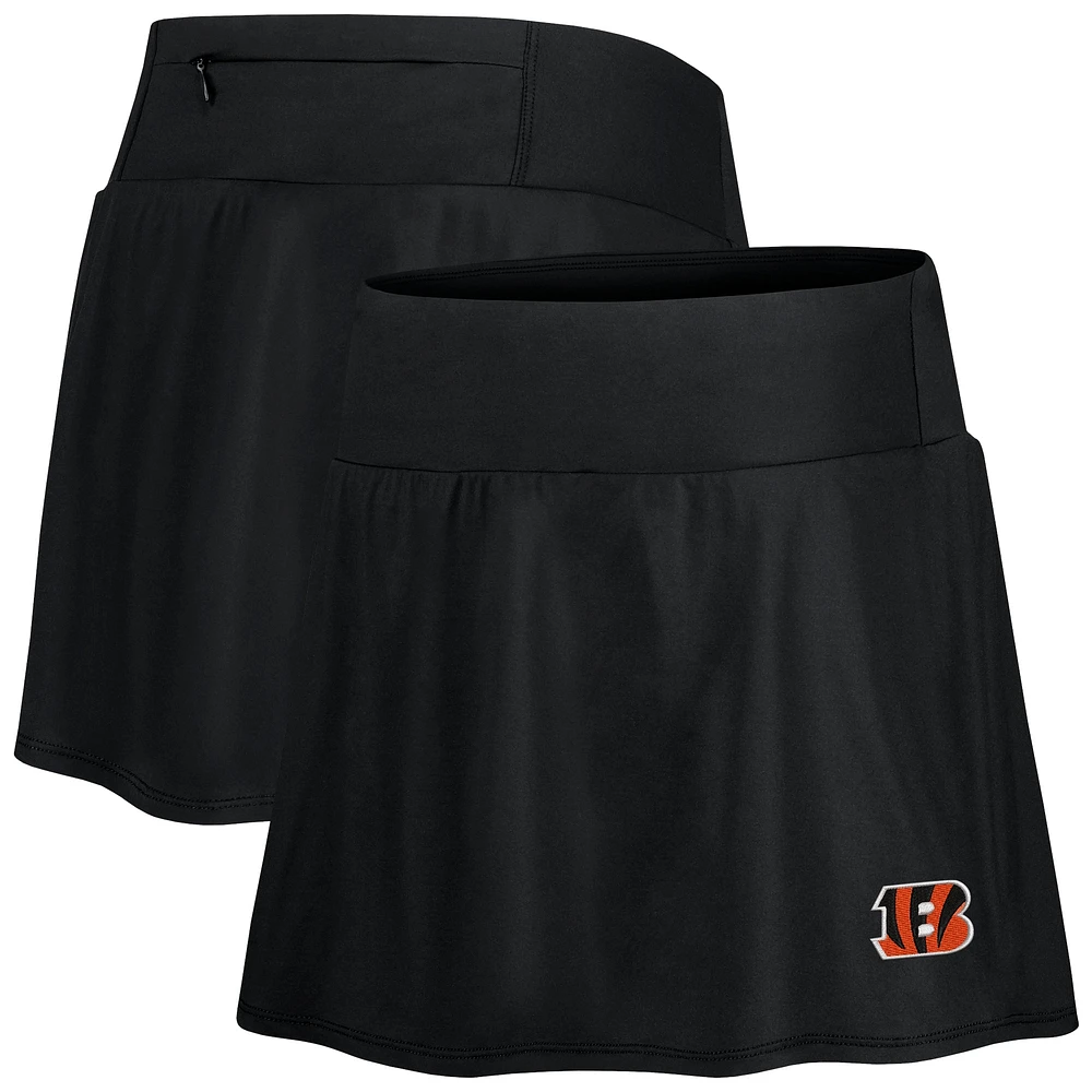 Jupe-short de bain à enfiler Tommy Bahama pour femme, Cincinnati Bengals Pearl, noire