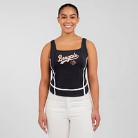 Débardeur à col carré noir WEAR by Erin Andrews pour femme, motif Bengals de Cincinnati
