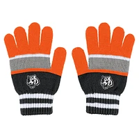 Ensemble gants et écharpe à rayures pour femmes WEAR by Erin Andrews Cincinnati Bengals