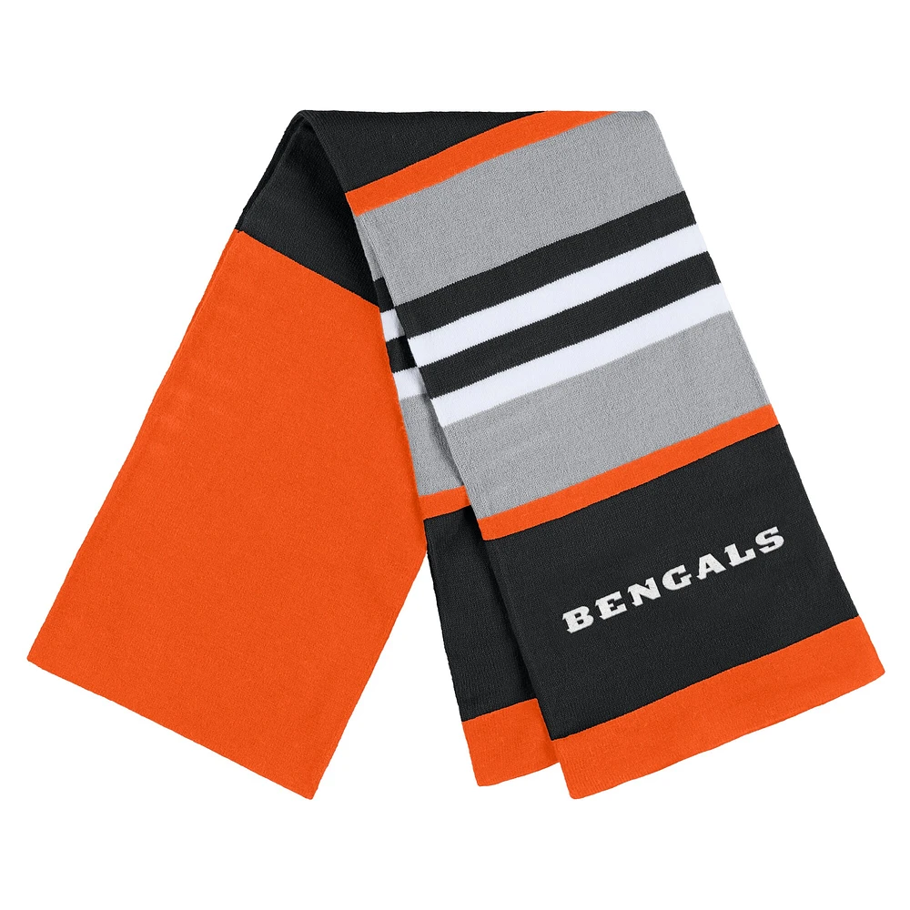 Women's WEAR by Erin Andrews Cincinnati Bengals Stripe Glove & Scarf Set