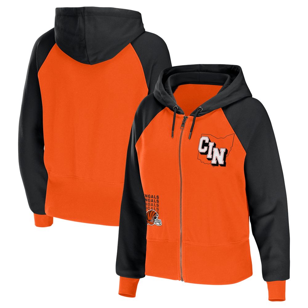 Cincinnati Bengals Youth Fan Gear Stated Full Zip Team Color Hoodie - Black