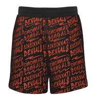 Cincinnati Bengals Youth Super French Terry Shorts - Black