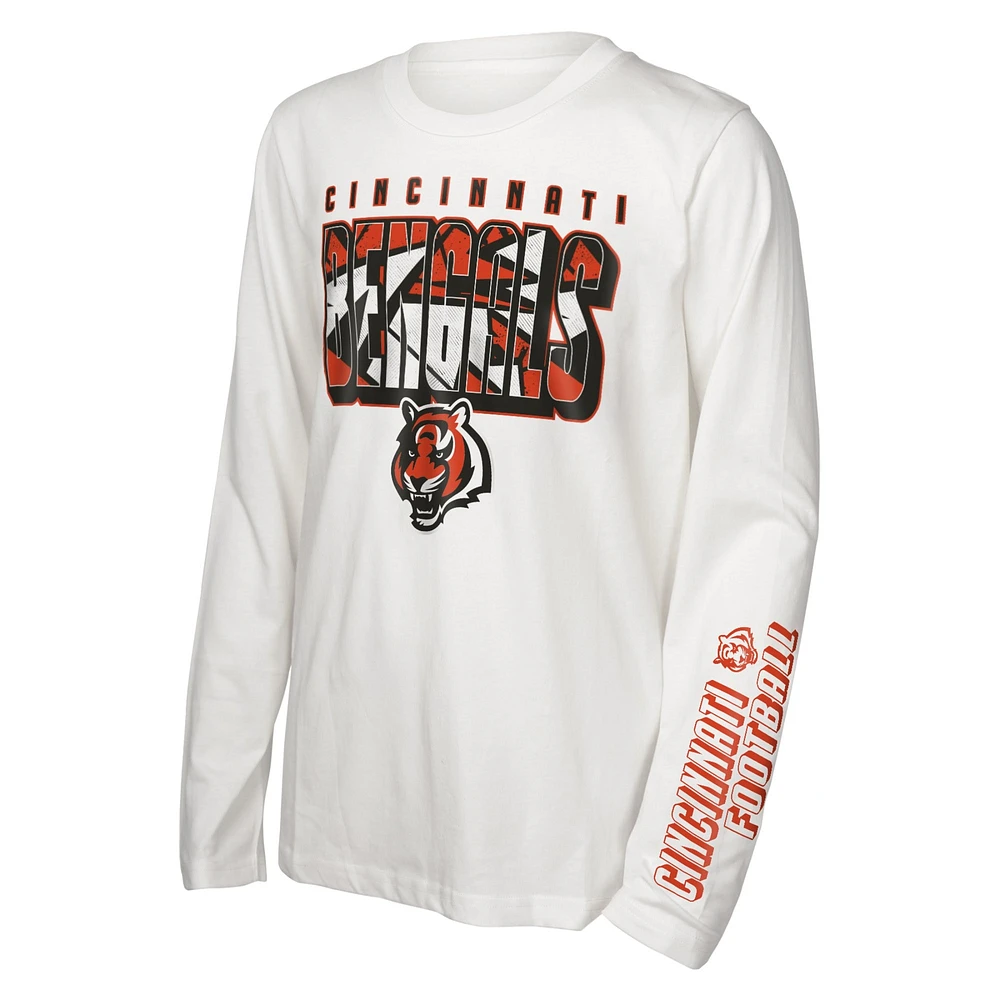 Ensemble combiné de t-shirts the Mix des Bengals Cincinnati pour jeunes