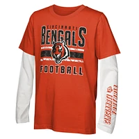 Ensemble combiné de t-shirts the Mix des Bengals Cincinnati pour jeunes