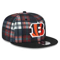 Casquette Snapback 9FIFTY Snapback pour jeunes des Cincinnati Bengals 2024 Sideline Statement New Era noire