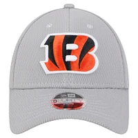 Youth New Era Gray Cincinnati Bengals Main 9FORTY Adjustable Hat