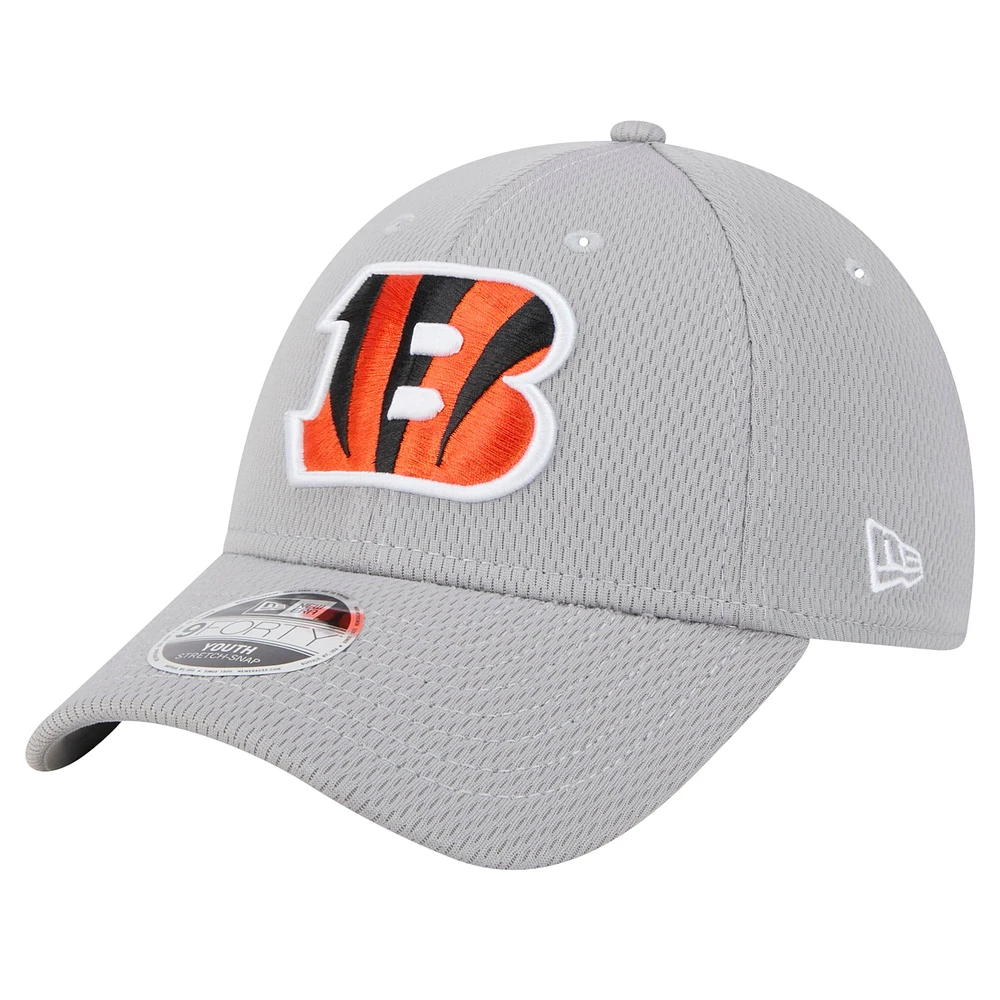 Casquette ajustable New Era Cincinnati Bengals Main 9FORTY pour jeunes