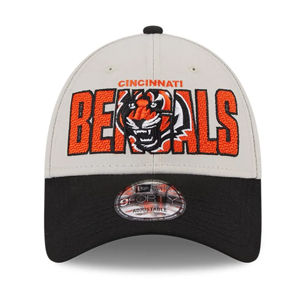 Cincinnati Bengals Youth New Era Black 2023 NFL Draft 9FORTY Adjustable Hat