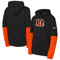 Youth Nike  Black Cincinnati Bengals Club Pullover Hoodie