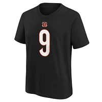 Youth Nike Joe Burrow Black Cincinnati Bengals Player Name & Number T-Shirt