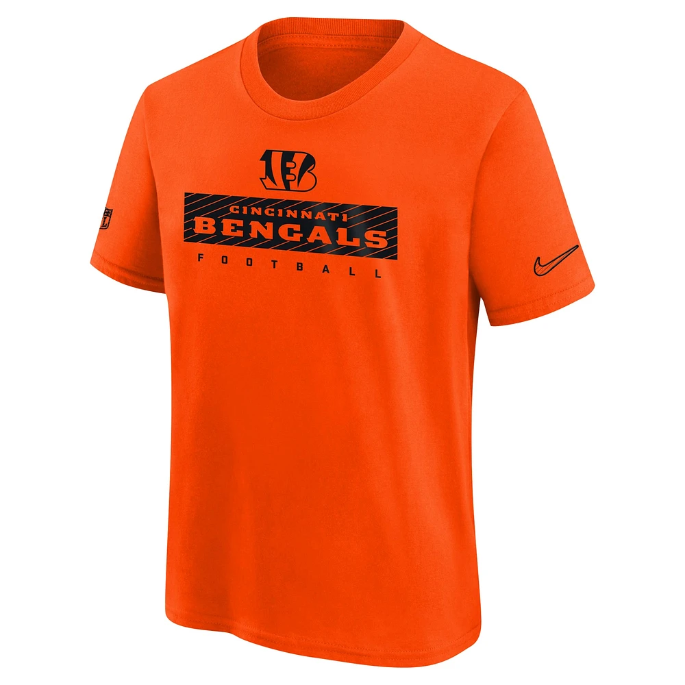 Youth Nike Orange Cincinnati Bengals 2024 Sideline Legend Performance T-Shirt