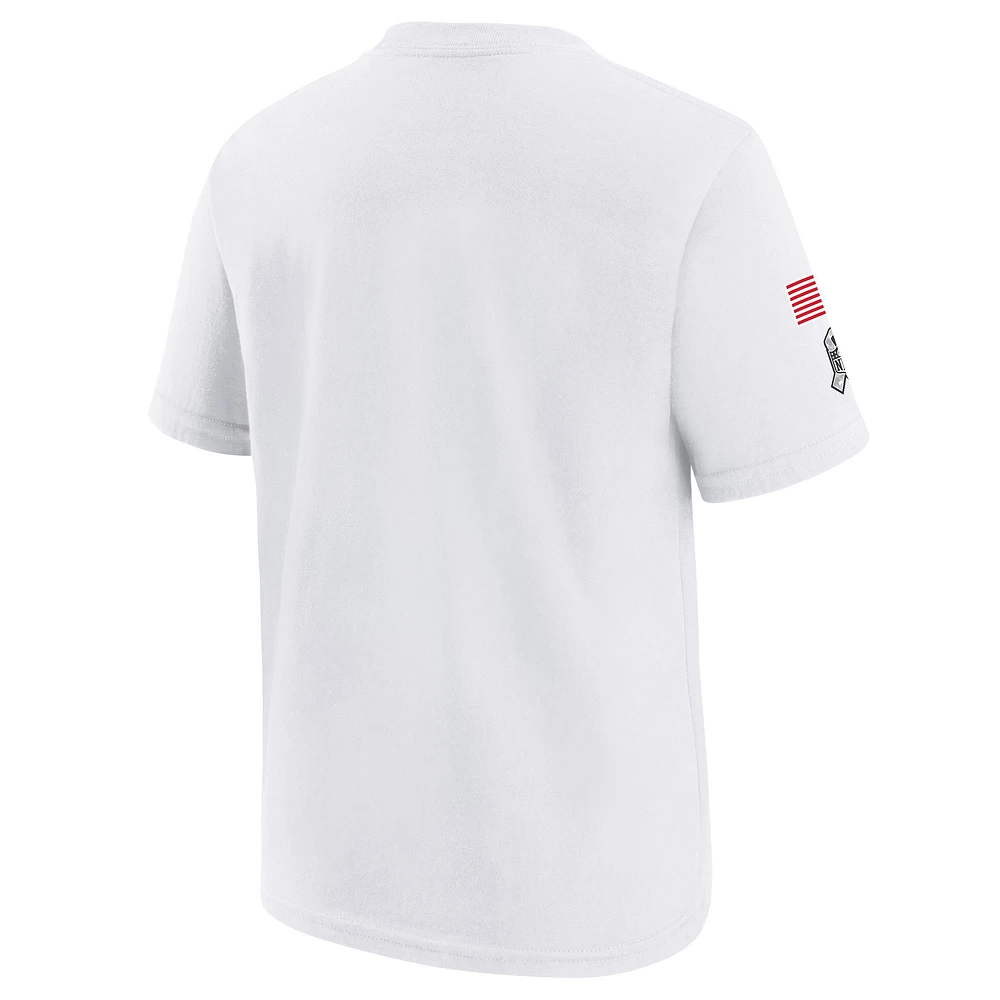 T-shirt Nike blanc pour jeunes Cincinnati Bengals 2024 Salute To Service